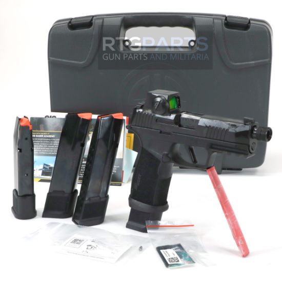 Sig Sauer, P365 XMACRO, Striker Fired, Semi-automatic, Sub-compact, Polymer Frame Pistol, 9MM, 4.3" Threaded Barrel, 1/2X28 Thread Pitch, Matte Finish, Black, Sig LXG Grip, Romeo-X SIG-LOC Compact Optic, X-RAY3 Day/Night Sights, 21 Rounds, 4 Magazines, X-Macro, Tacops, 798681731398, FFL-SIG-365XCA-9-BTAC-TBRXSL, RTG Parts