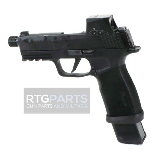Sig Sauer, P365 XMACRO, Striker Fired, Semi-automatic, Sub-compact, Polymer Frame Pistol, 9MM, 4.3" Threaded Barrel, 1/2X28 Thread Pitch, Matte Finish, Black, Sig LXG Grip, Romeo-X SIG-LOC Compact Optic, X-RAY3 Day/Night Sights, 21 Rounds, 4 Magazines, X-Macro, Tacops, 798681731398, FFL-SIG-365XCA-9-BTAC-TBRXSL, RTG Parts