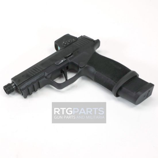 Sig Sauer, P365 XMACRO, Striker Fired, Semi-automatic, Sub-compact, Polymer Frame Pistol, 9MM, 4.3" Threaded Barrel, 1/2X28 Thread Pitch, Matte Finish, Black, Sig LXG Grip, Romeo-X SIG-LOC Compact Optic, X-RAY3 Day/Night Sights, 21 Rounds, 4 Magazines, X-Macro, Tacops, 798681731398, FFL-SIG-365XCA-9-BTAC-TBRXSL, RTG Parts