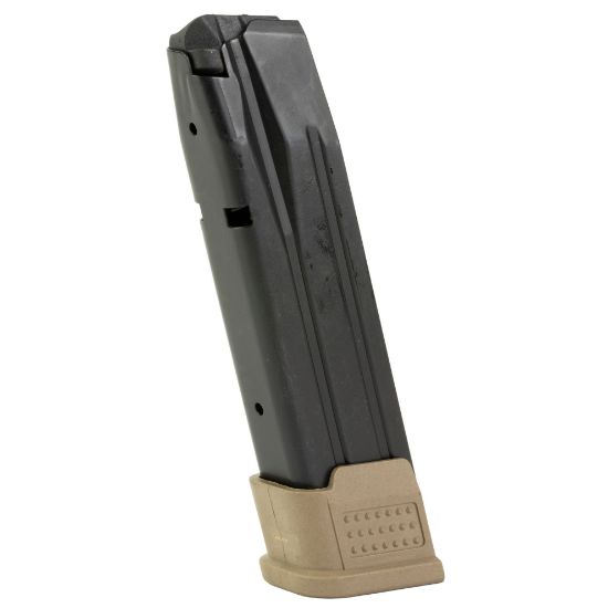 Promag SIG P320 21rd 9mm Extended Magazine New, Blued Steel, FDE Baseplate, COY, Coyote, M17, 708279016134, PRO-SIG-A20-FDE, RTG Parts