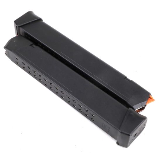 Picture of TWO GLOCK OEM 33RD EXTENDED CAPACITY 9MM MAGS USED VG