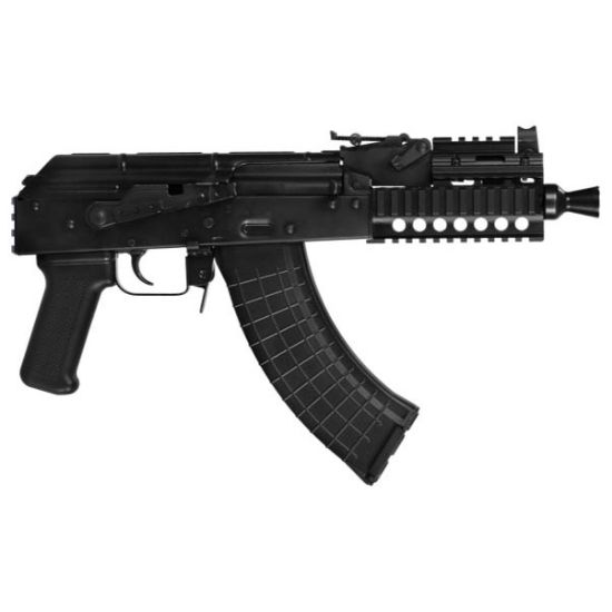 Pioneer Arms, Micro Hellpul Pro, Semi-automatic AK47 Pistol, Forged Trunnion, Stamped Receiver, 762X39, 7" Barrel, Black, Quad Rail Handguard, 30 Rounds, 1 Magazine, 850045874803, FFL-PIONEER-AK0031KPRO, RTG Parts