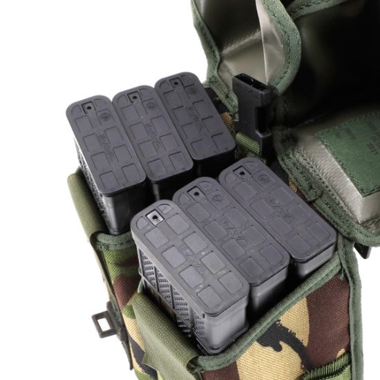 British Surplus, Double 3 mag pouch, Holds 6 AR15 30rd Mags, DPM Camo, Used, British Surplus, TBD-DPM-2X3, RTG Parts