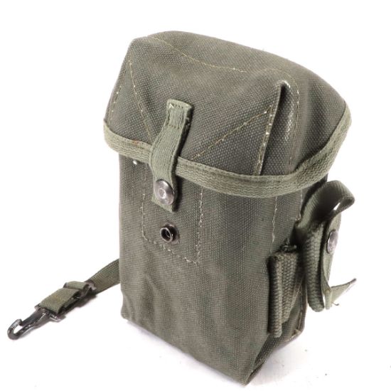 Greek Surplus, M56 Rifle Magazine Pouch, Holds Three 7.62 G3 Magazines or Four 5.56 AR15 Magazines, OD Green, Used, Greek Surplus, TBD-GREEK-M56-RIFLE-POUCH, RTG Parts