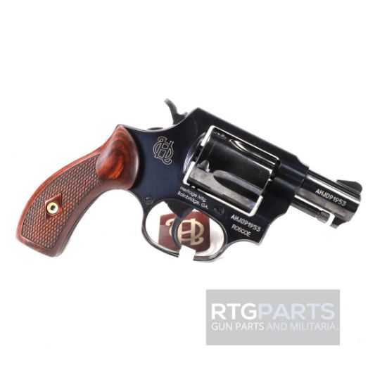 Heritage, Roscoe, Double/Single Action Revolver, 38 Special, 2" Barrel, Blued Finish, Black, Wood Grips, 5 Rounds, 727962709870, FFL-HERITAGE-HR38B2W, RTG Parts