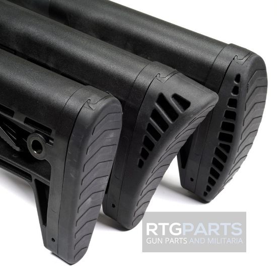 AC-SMG AR15 M4 Buttstock with Three Rubber Buttpads, Convex, 3 rubber butt plates, Mil-Spec, AR, M4, M16, AC-Unity, Made in Bosnia by AC-Unity, 03875001550888, 23YEF, ACU-48, RTG Parts