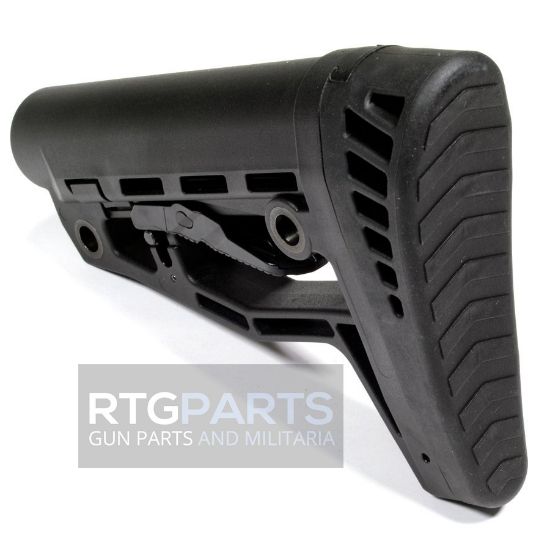 AC-SMG AR15 M4 Buttstock with Three Rubber Buttpads, Convex, 3 rubber butt plates, Mil-Spec, AR, M4, M16, AC-Unity, Made in Bosnia by AC-Unity, 03875001550888, 23YEF, ACU-48, RTG Parts