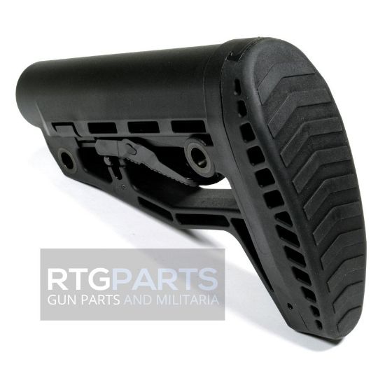 AC-SMG AR15 M4 Buttstock with Three Rubber Buttpads, Convex, 3 rubber butt plates, Mil-Spec, AR, M4, M16, AC-Unity, Made in Bosnia by AC-Unity, 03875001550888, 23YEF, ACU-48, RTG Parts