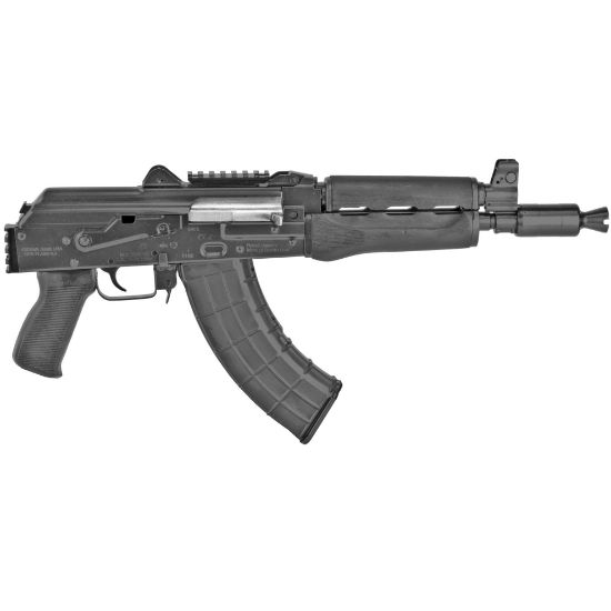 Zastava, ZPAP92, Semi-automatic, AK Pistol, 7.62X39, 10" Chrome Lined Barrel, Matte Finish, Black, Polymer Grip, Wood Handguard, 30 Rounds, 1 Magazine, Bulged Trunnion, Booster Muzzle Device, Hinged Top Cover, Optics Rail, 1.5MM Receiver, 685757098199, FFL-ZASTAVA-ZP92762PAM, RTG Parts