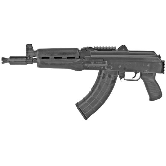 Zastava, ZPAP92, Semi-automatic, AK Pistol, 7.62X39, 10" Chrome Lined Barrel, Matte Finish, Black, Polymer Grip, Wood Handguard, 30 Rounds, 1 Magazine, Bulged Trunnion, Booster Muzzle Device, Hinged Top Cover, Optics Rail, 1.5MM Receiver, 685757098199, FFL-ZASTAVA-ZP92762PAM, RTG Parts
