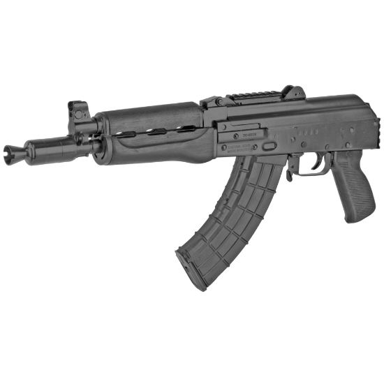 Zastava, ZPAP92, Semi-automatic, AK Pistol, 7.62X39, 10" Chrome Lined Barrel, Matte Finish, Black, Polymer Grip, Wood Handguard, 30 Rounds, 1 Magazine, Bulged Trunnion, Booster Muzzle Device, Hinged Top Cover, Optics Rail, 1.5MM Receiver, 685757098199, FFL-ZASTAVA-ZP92762PAM, RTG Parts