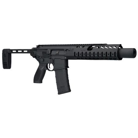 Sig Sauer, MCX LTAW, Semi-automatic, AR-Style Pistol, 300 Blackout, 6.75" Barrel, Matte Finish, Black, Polymer Grips, Side Folding Brace, LTAW-Inspired Suppressor-Compliant Handguard with Integrated Heat Shield, Inert Training Tube (Faux Suppressor), 30 Rounds, 1 Magazine, 798681745326, FFL-SIG-PMCX-300B-6B-LTAW, RTG Parts