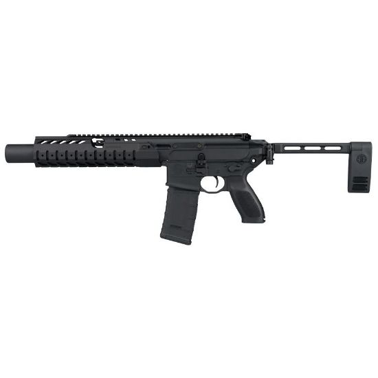Sig Sauer, MCX LTAW, Semi-automatic, AR-Style Pistol, 300 Blackout, 6.75" Barrel, Matte Finish, Black, Polymer Grips, Side Folding Brace, LTAW-Inspired Suppressor-Compliant Handguard with Integrated Heat Shield, Inert Training Tube (Faux Suppressor), 30 Rounds, 1 Magazine, 798681745326, FFL-SIG-PMCX-300B-6B-LTAW, RTG Parts