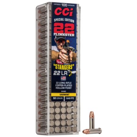 CCI Ammunition, CCI Stangers, 22 LR, 32 Grain, Copper Plated Hollow Point, 100 Round Box, 604544657883, AMMO-CCI50100CC, RTG Parts
