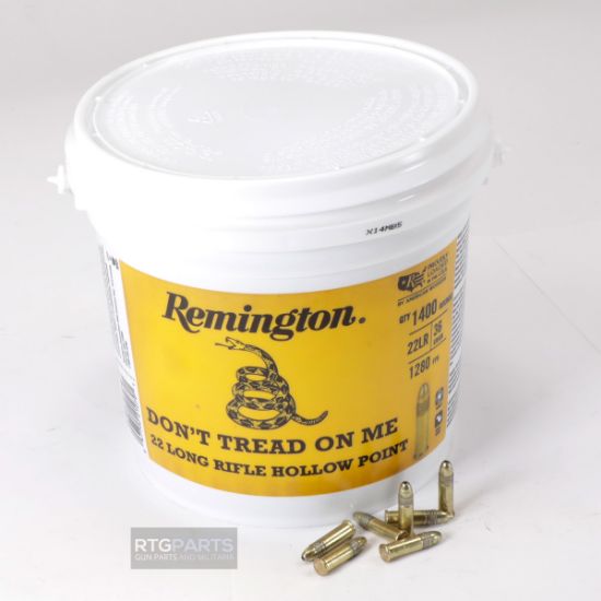 1,400rds Remington Golden Bullet 22LR 36gr High Velocity Brass-Plated Hollow Point, Bucket, 047700212791, AMMO-REM-21279, RTG Parts