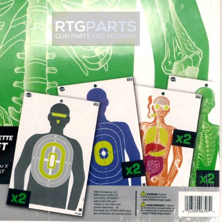 Picture of 8-PACK ALLEN EZ AIM IMPOSING FIGURES 12X18" TARGETS, ASSORTED COLORS