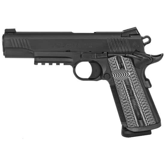 Colt's Manufacturing, Combat Unit Rail Gun Model, Semi-automatic, 9MM, 5" Barrel, Steel Frame, Black Finish, 9Rd, 1 Magazine, 098289111869, FFL-COLT-O1082RGCCU, RTG Parts