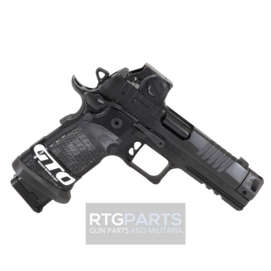 Sig Sauer, P211 GTO, Single Action Only, 9MM, 4.4" Barrel, MACH3D Compensator, Nitron Finish, Black, X Ray 3 Night Sights, Romeo-X Sig-Loc Compact Optic, Flared Magwell, 3 Magazines, (2)-21 Round & (1)-23 Round, 798681731244, FFL-SIG-211F-9-GTO-B-RXSL, RTG Parts