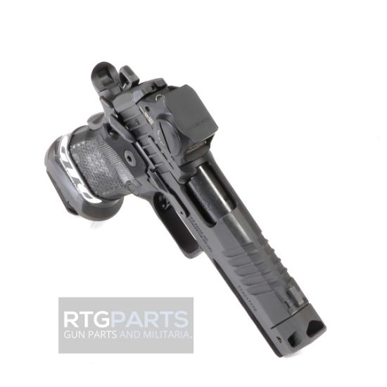Sig Sauer, P211 GTO, Single Action Only, 9MM, 4.4" Barrel, MACH3D Compensator, Nitron Finish, Black, X Ray 3 Night Sights, Romeo-X Sig-Loc Compact Optic, Flared Magwell, 3 Magazines, (2)-21 Round & (1)-23 Round, 798681731244, FFL-SIG-211F-9-GTO-B-RXSL, RTG Parts