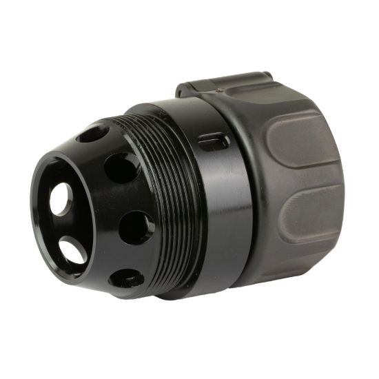 Surefire, HUB Suppressor Muzzle Adapter, Converts any 1.375X24 Thread-Pattern HUB Suppressor for use with SureFire SOCOM Fast-Attach Muzzle Devices, 7.62 NATO, Nitride/DLC Finish, Black, 084871333955, SF-HUB-FA-762-BK, RTG PARTS