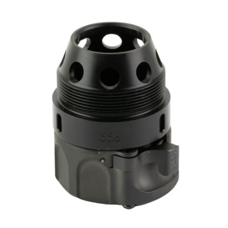 Surefire, HUB Suppressor Muzzle Adapter, Converts any 1.375X24 Thread-Pattern HUB Suppressor for use with SureFire SOCOM Fast-Attach Muzzle Devices, 5.56 NATO, Nitride/DLC Finish, Black, 084871333948, SF-HUB-FA-556-BK, RTG PARTS