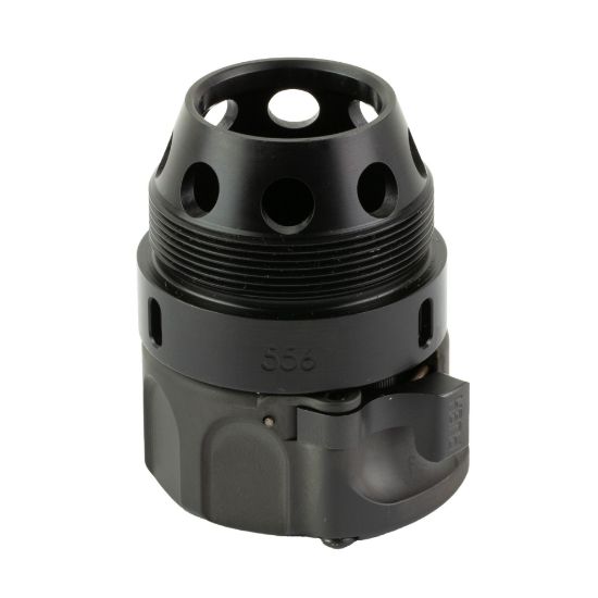Surefire, HUB Suppressor Muzzle Adapter, Converts any 1.375X24 Thread-Pattern HUB Suppressor for use with SureFire SOCOM Fast-Attach Muzzle Devices, 5.56 NATO, Nitride/DLC Finish, Black, 084871333948, SF-HUB-FA-556-BK, RTG PARTS