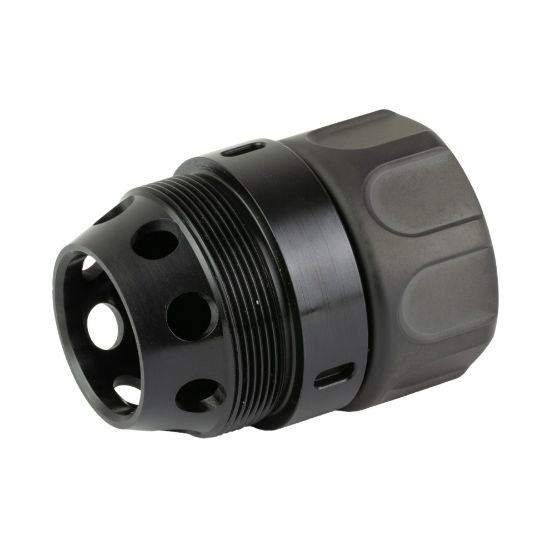 Surefire, HUB Suppressor Muzzle Adapter, Converts any 1.375X24 Thread-Pattern HUB Suppressor for use with SureFire SOCOM Fast-Attach Muzzle Devices, 5.56 NATO, Nitride/DLC Finish, Black, 084871333948, SF-HUB-FA-556-BK, RTG PARTS