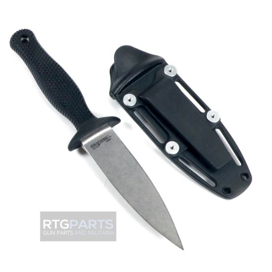 Cold Steel, Counter Tac II, Fixed Blade Knife, AUS-8A Steel, Plain Edge, 3.375" Blade, Includes Secure-Ex Sheath, 705442016281, GER-CS-10BCTM, RTG Parts