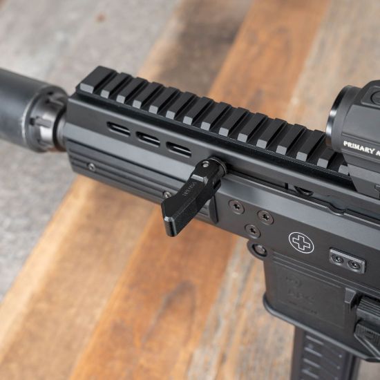 HBI Extended Folding Charging Handle, Fits APC9/45/223/300 Pro Models, Black, HB Industries, HBI-10364, RTG Parts