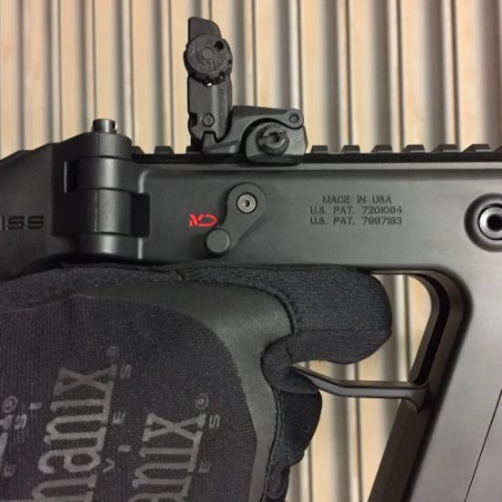 HB Industries, Kriss Vector Safety Selector, Right Side, Made in USA, HBI-10098, RTG Parts