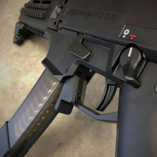 HB Industries, CZ Scorpion 3 ProStock Magazine Release, Polymer, Black, HBI-10089, RTG Parts