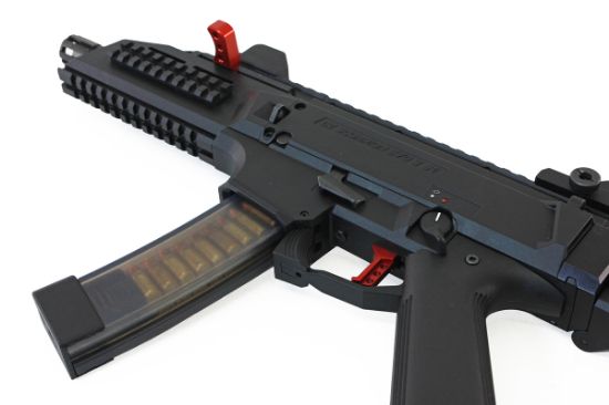 HB Industries, CZ Scorpion 3 Theta Extended Charging Handle, Red, HBI-10047-02, RTG Parts