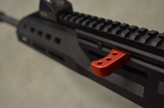HB Industries, CZ Scorpion 3 Theta Extended Charging Handle, Red, HBI-10047-02, RTG Parts