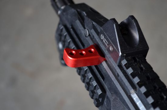 HB Industries, CZ Scorpion 3 Theta Extended Charging Handle, Red, HBI-10047-02, RTG Parts