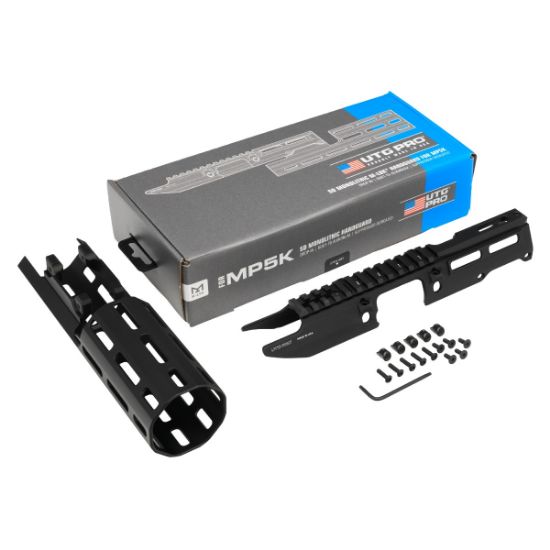 UTG PRO, MP5K SD Monolithic MLOK Handguard with Picatinny Receiver Extension, Made in the USA, SP89, HK SP5K, Century AP5-M, Made in the USA, 4717385557901, HKK-MTU055SSMKSD, RTG Parts