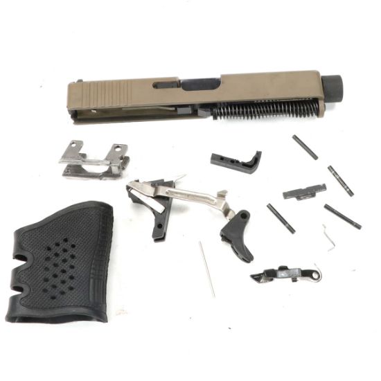 AFTERMARKET GLOCK 19 COMPLETE TB SLIDE ASSEMBLY & FRAME PARTS, Just One Available, J1-AFM-260820, RTG Parts